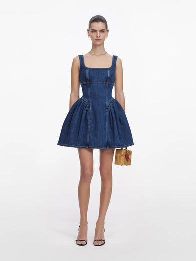 Denim mini dress
