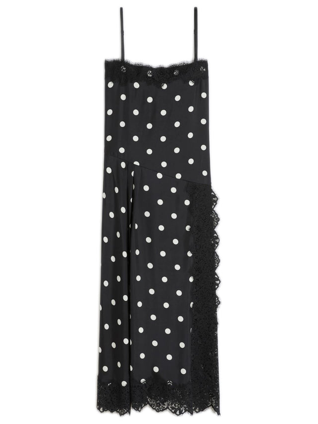 Lace-detail long dress