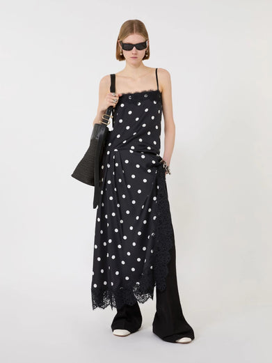 Lace-detail long dress