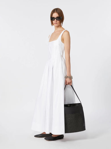 Spxgiro long dress in pure cotton