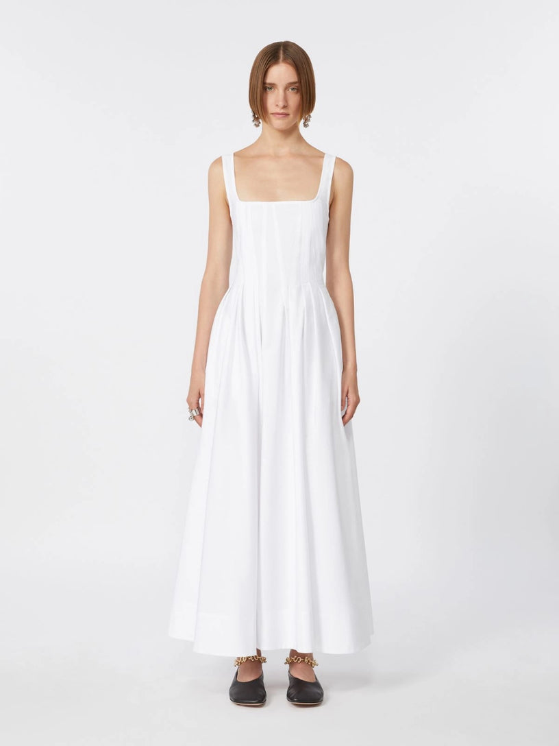 Spxgiro long dress in pure cotton