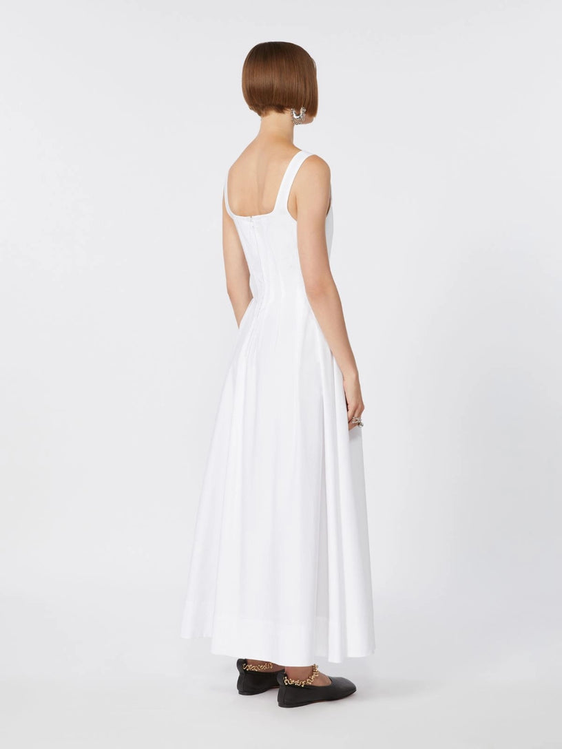 Spxgiro long dress in pure cotton