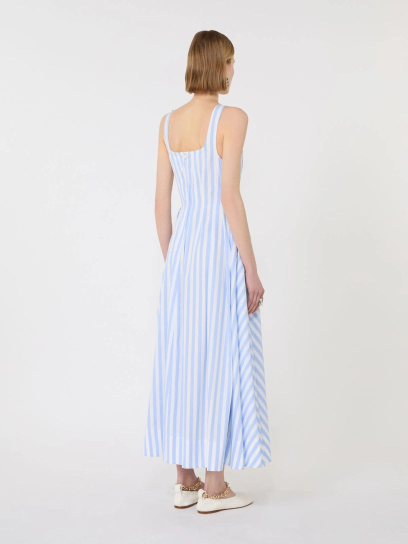 Long cotton poplin dress