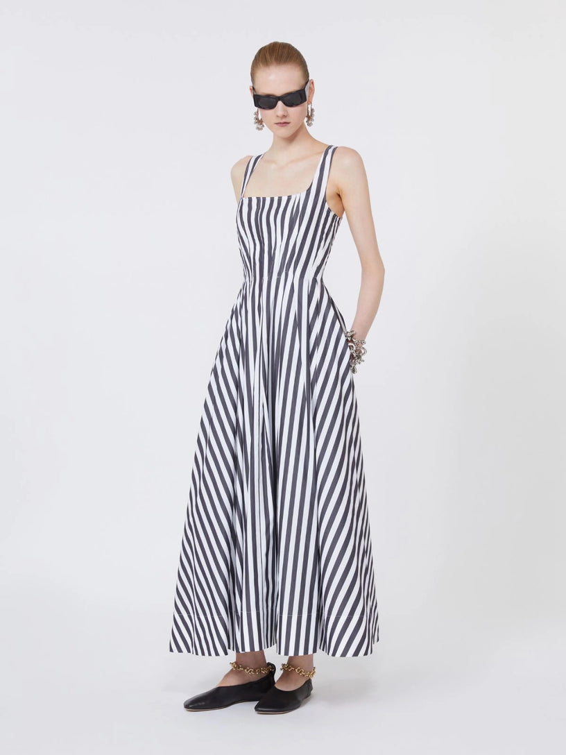 Long cotton poplin dress