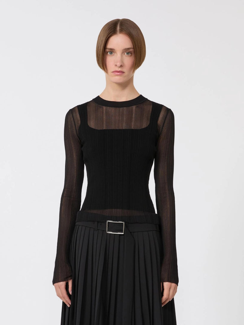 SPXBUONO Trompe l'oeil viscose jumper