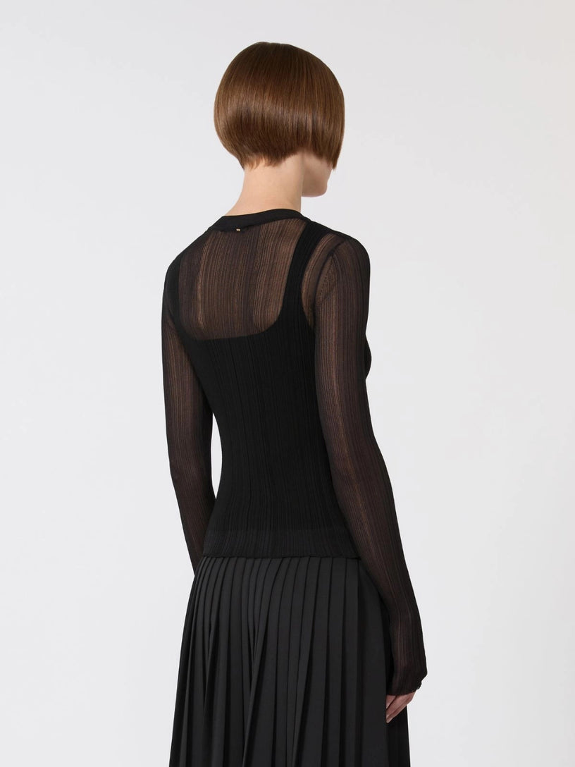 SPXBUONO Trompe l'oeil viscose jumper