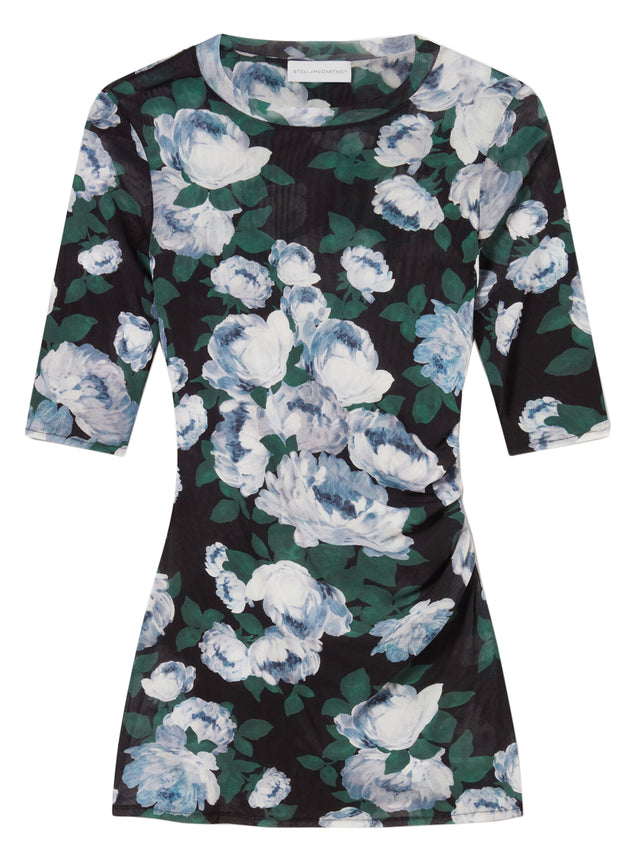 Floral Mesh Top