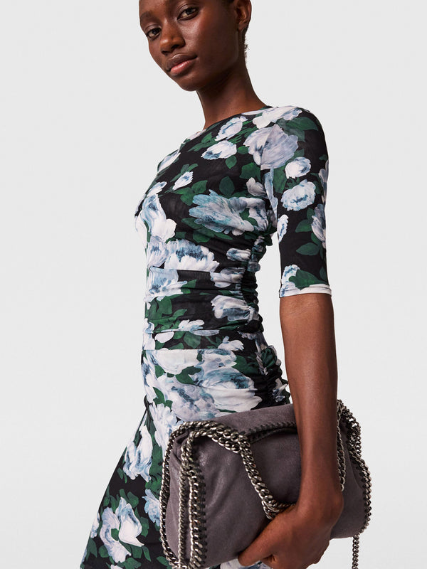 Floral Mesh Top