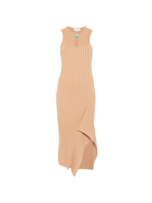 Ribbed cotton dress