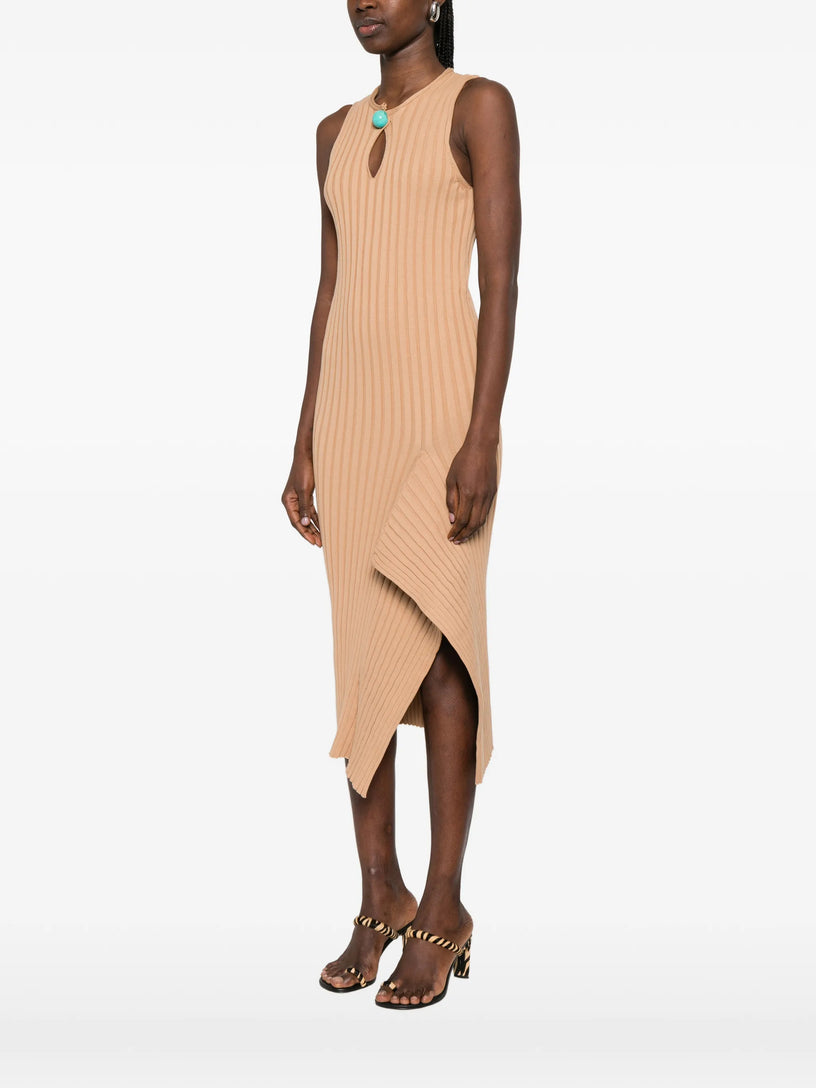 Ribbed cotton dress
