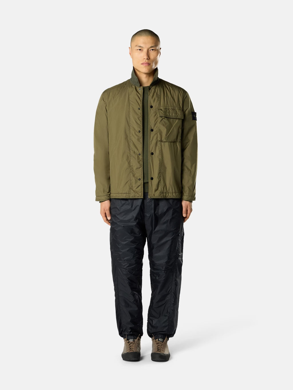 Nylon overshirt STONE ISLAND Verde | Grifo210