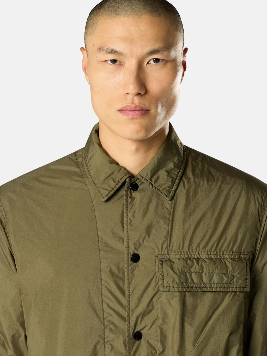 Nylon overshirt STONE ISLAND Verde | Grifo210