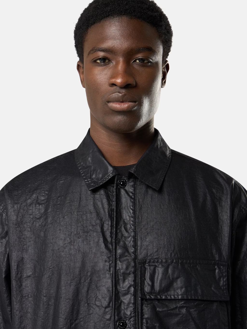1200003 Organic-look nylon panama-tc STONE ISLAND Nero | Grifo210