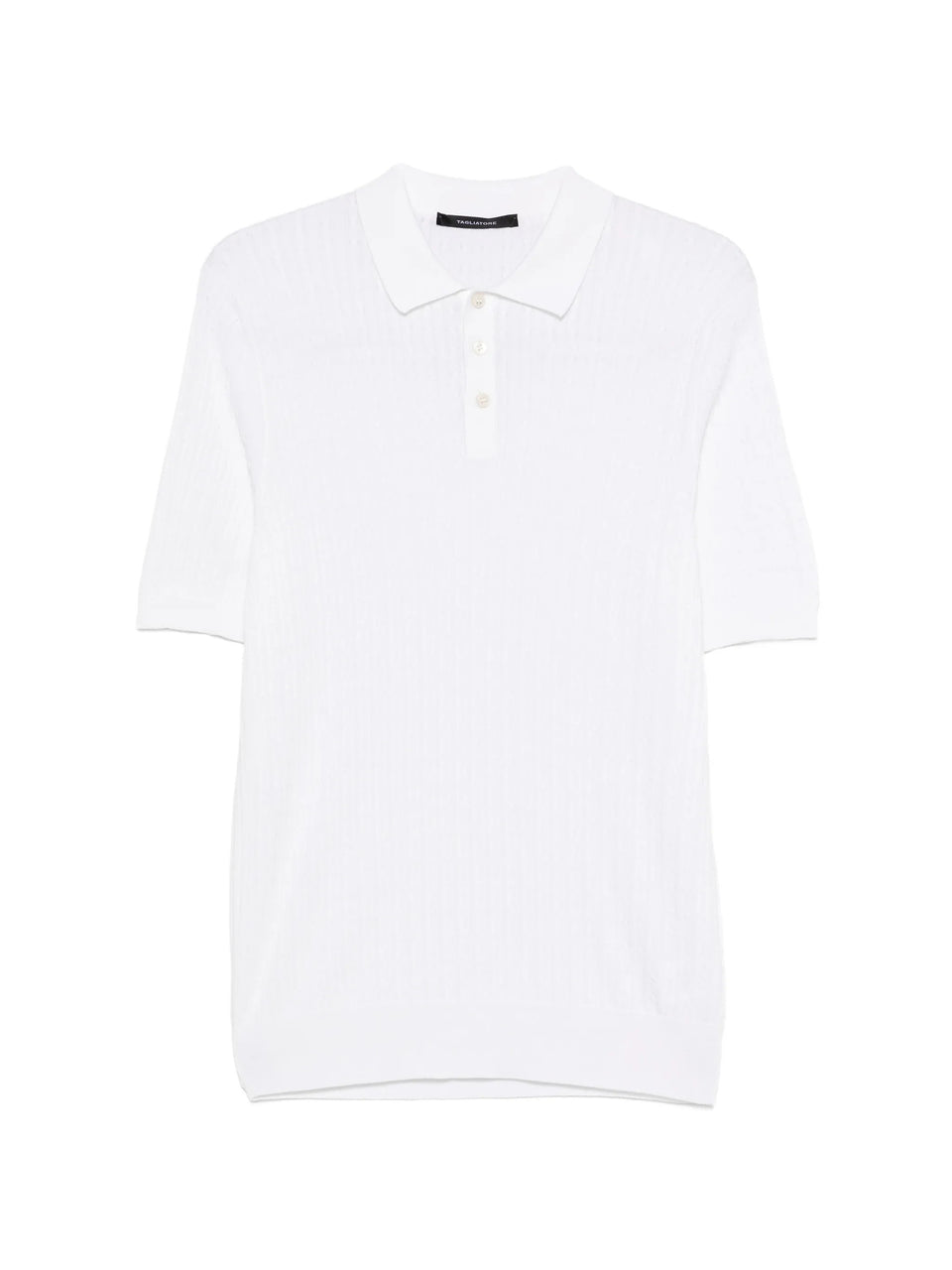 Polo shirt with cable knit