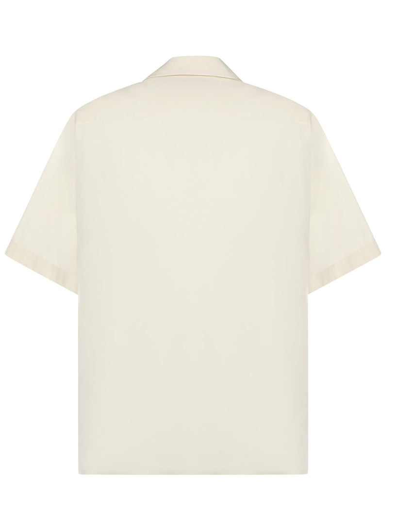 Bowling Shirt with Inlaid V and VLogo Patch