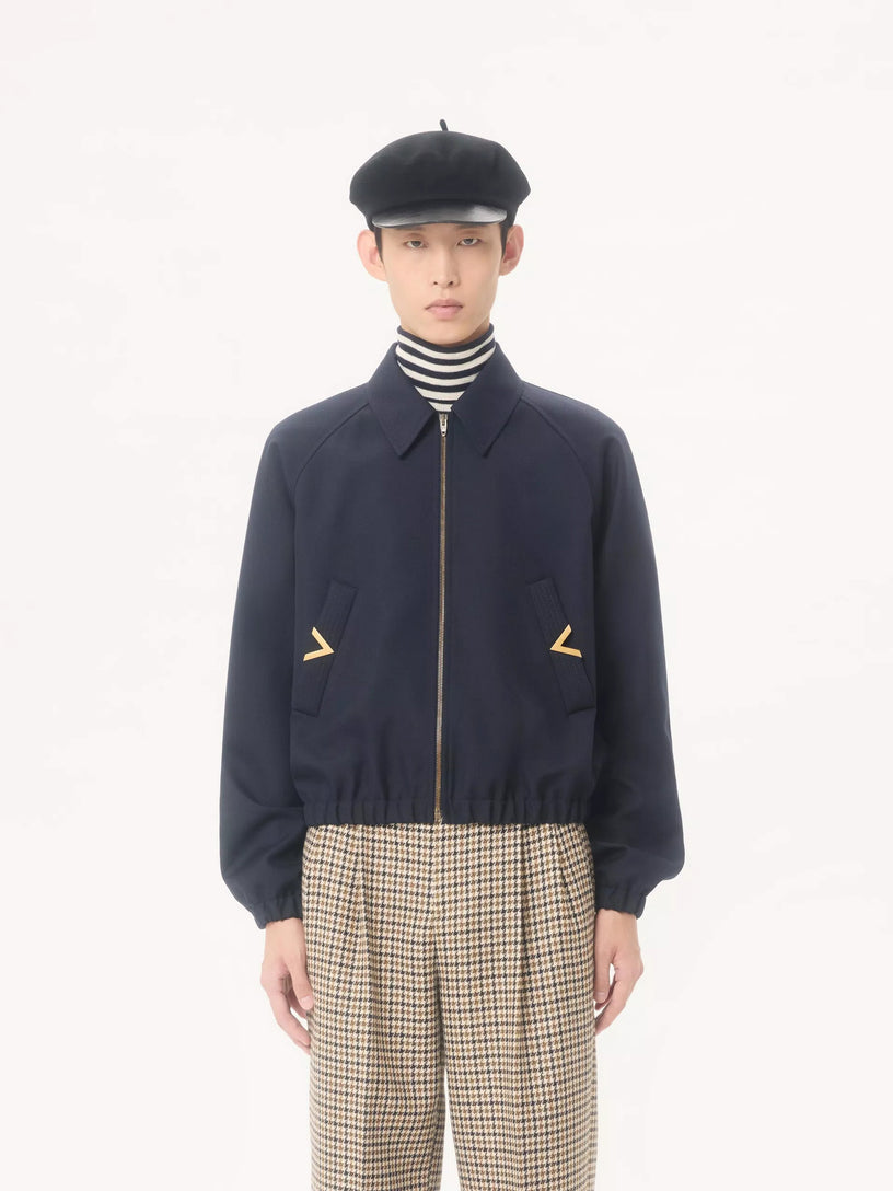 Valentino Nylon Bomber with Vgold