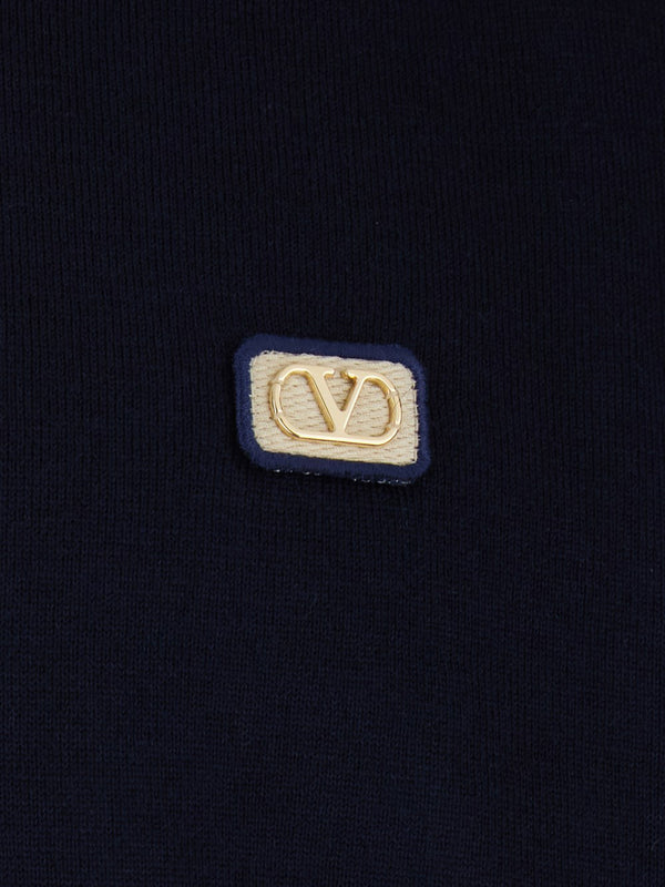 Polo Shirt With Vlogo Patch