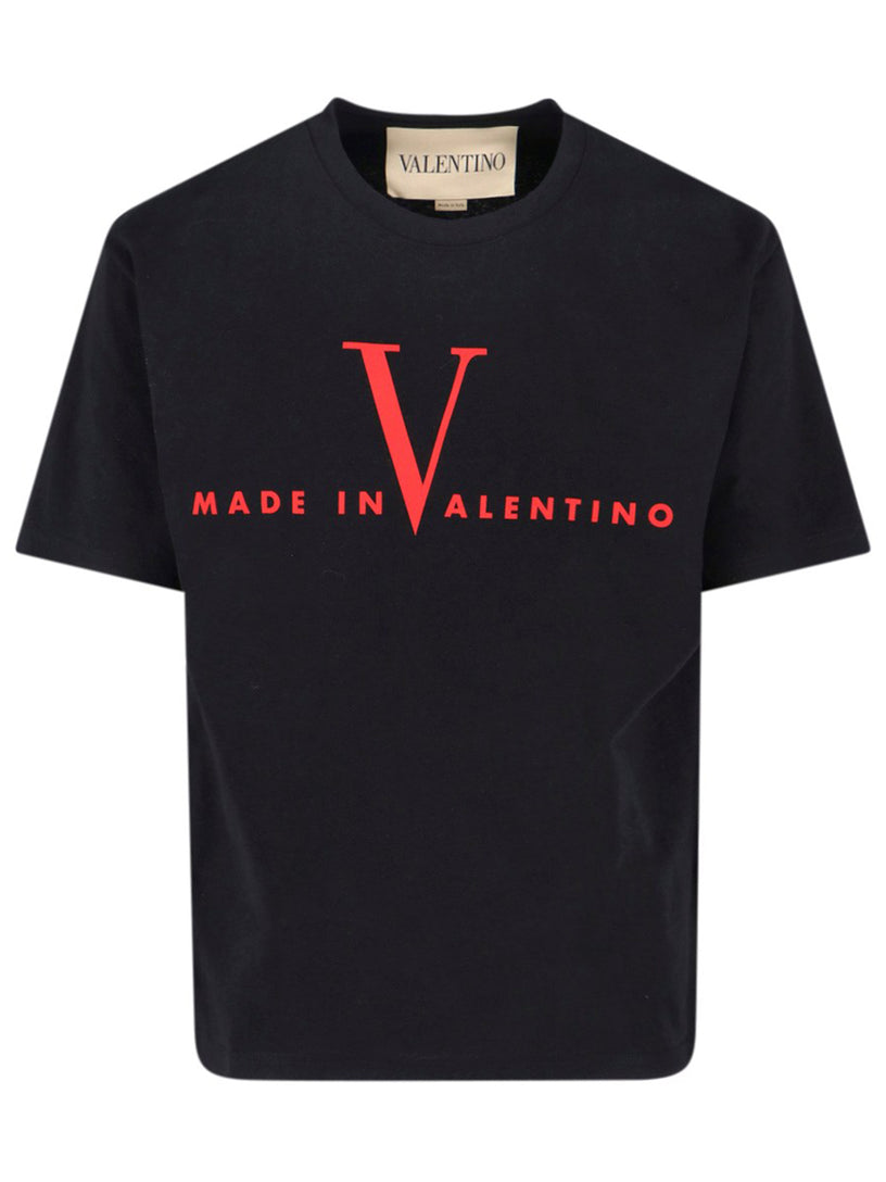T-Shirt with Made In Valentino Print