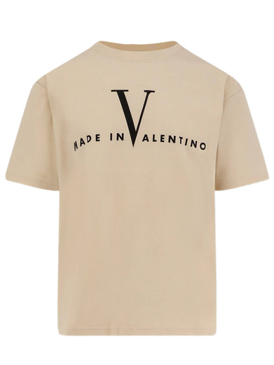 T-Shirt with Made In Valentino Print