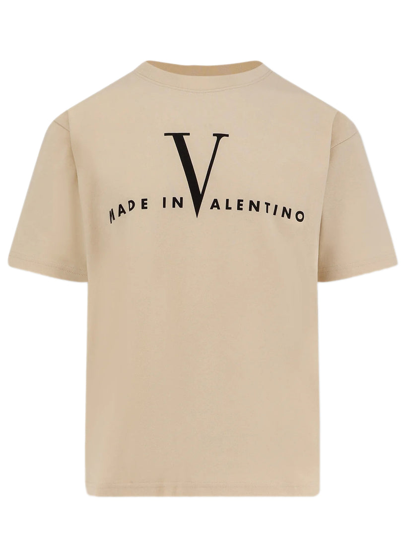 T-Shirt with Made In Valentino Print