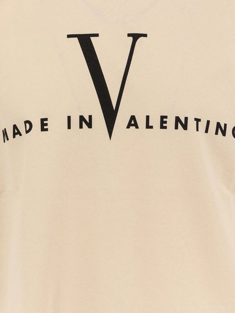 T-Shirt with Made In Valentino Print