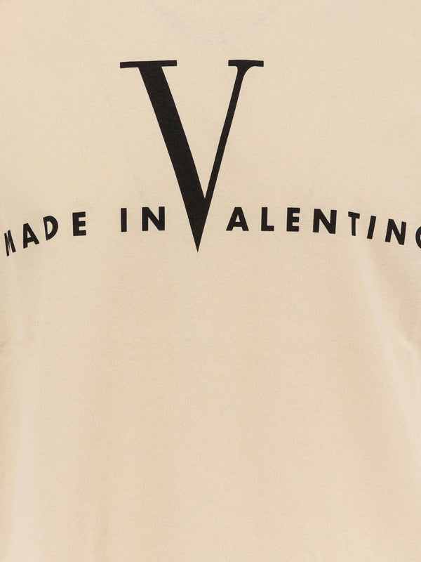 T-Shirt with Made In Valentino Print