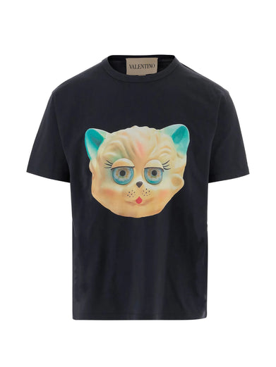 T-Shirt with Le Chat de la Maison Print