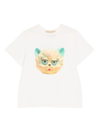 T-Shirt with Le Chat de la Maison Print