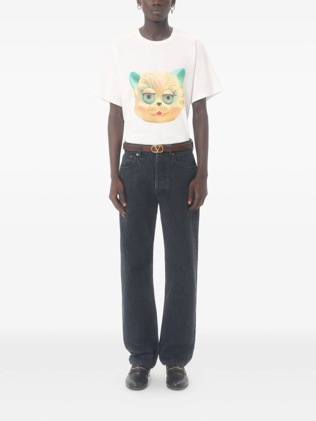T-Shirt with Le Chat de la Maison Print