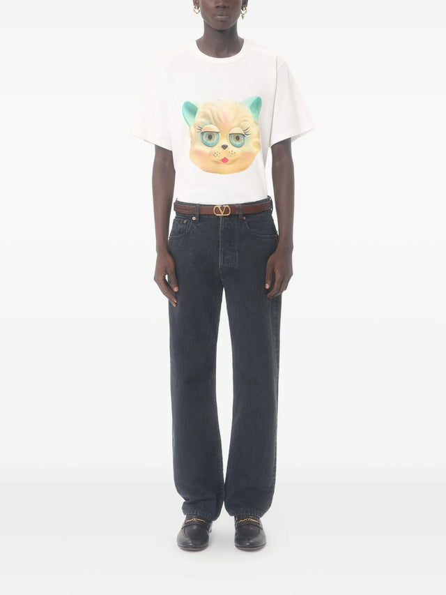 T-Shirt with Le Chat de la Maison Print