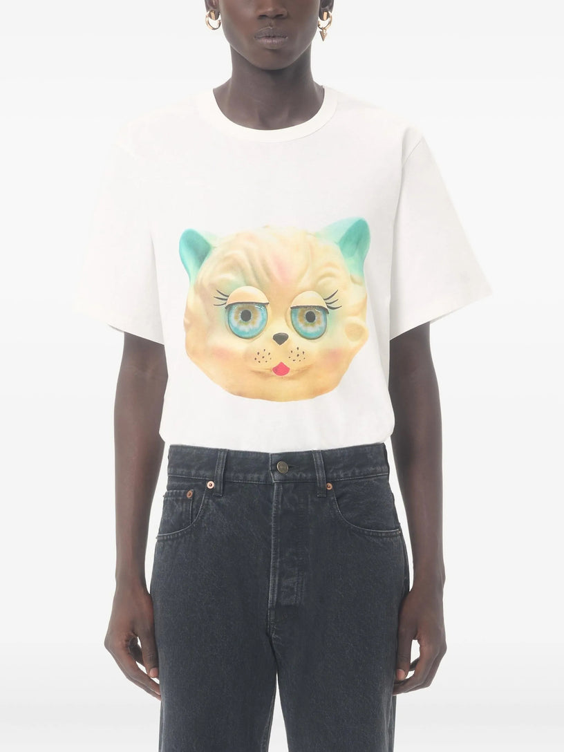 T-Shirt with Le Chat de la Maison Print