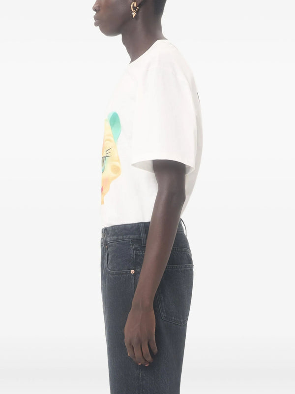 T-Shirt with Le Chat de la Maison Print