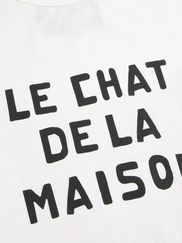 T-Shirt with Le Chat de la Maison Print