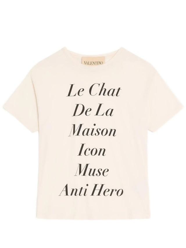 T-shirt with Le Chat De La Maison Icon Muse Anti Hero print