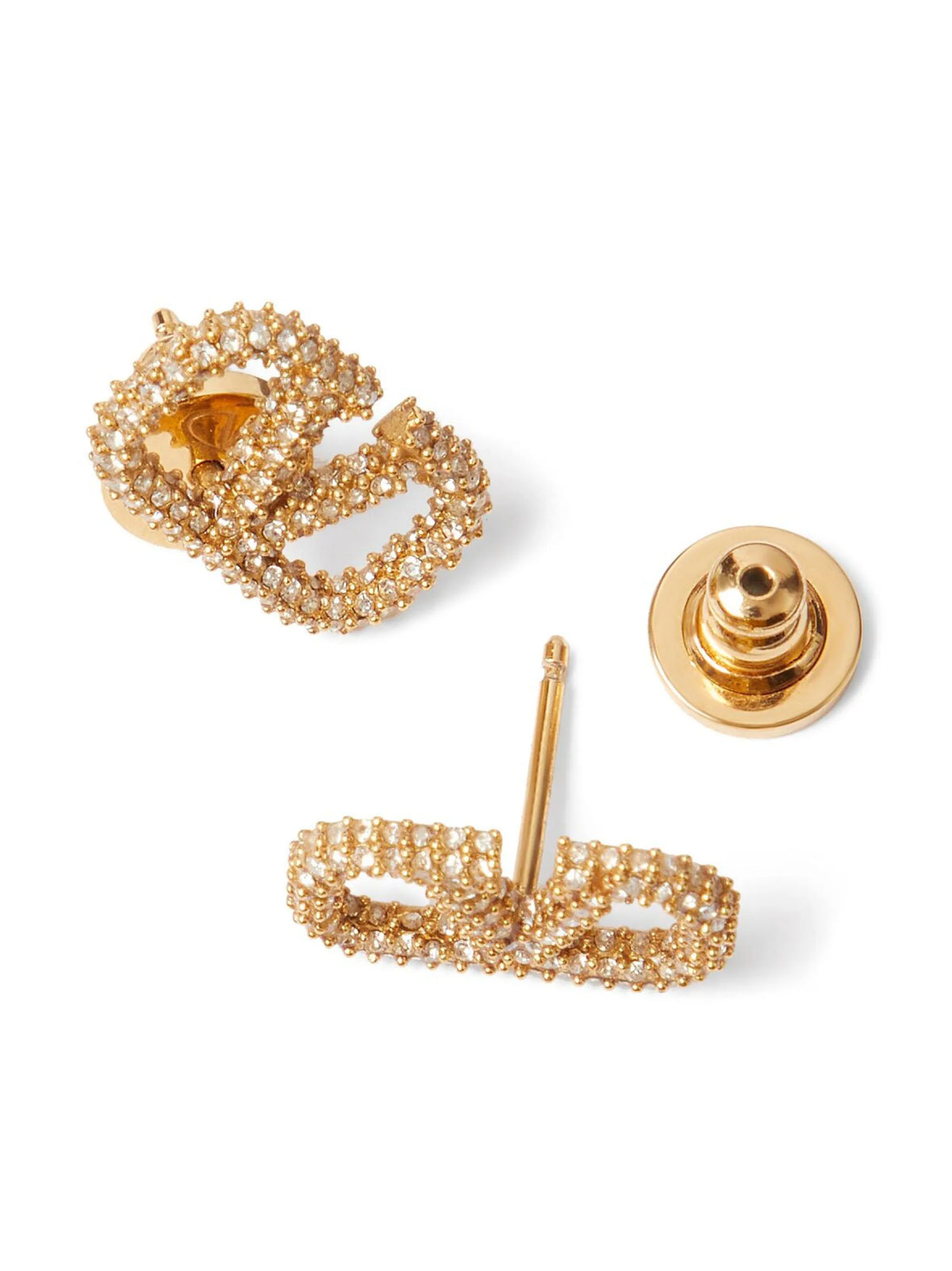 VLogo Signature earrings in metal and Swarovski® crystals