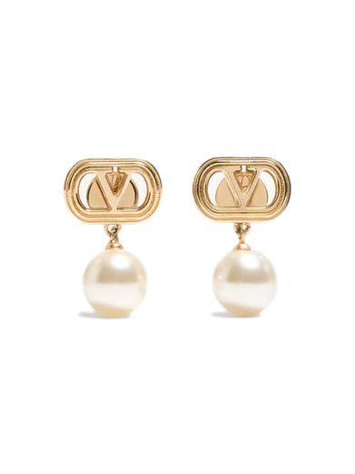 Ovalette earrings in metal and Swarovski® pearls