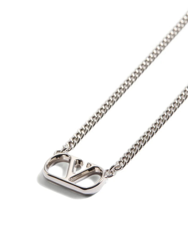 Collana Valentino Garavani Vlogo Signature In Metallo