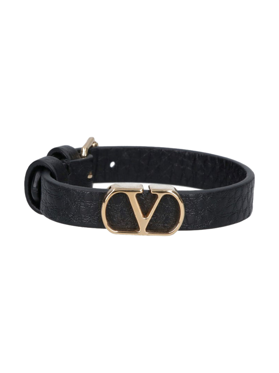 Vlogo Signature Grainy Calfskin Bracelet