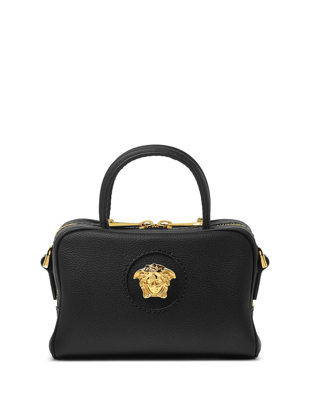La Medusa Leather Mini Boston Bag