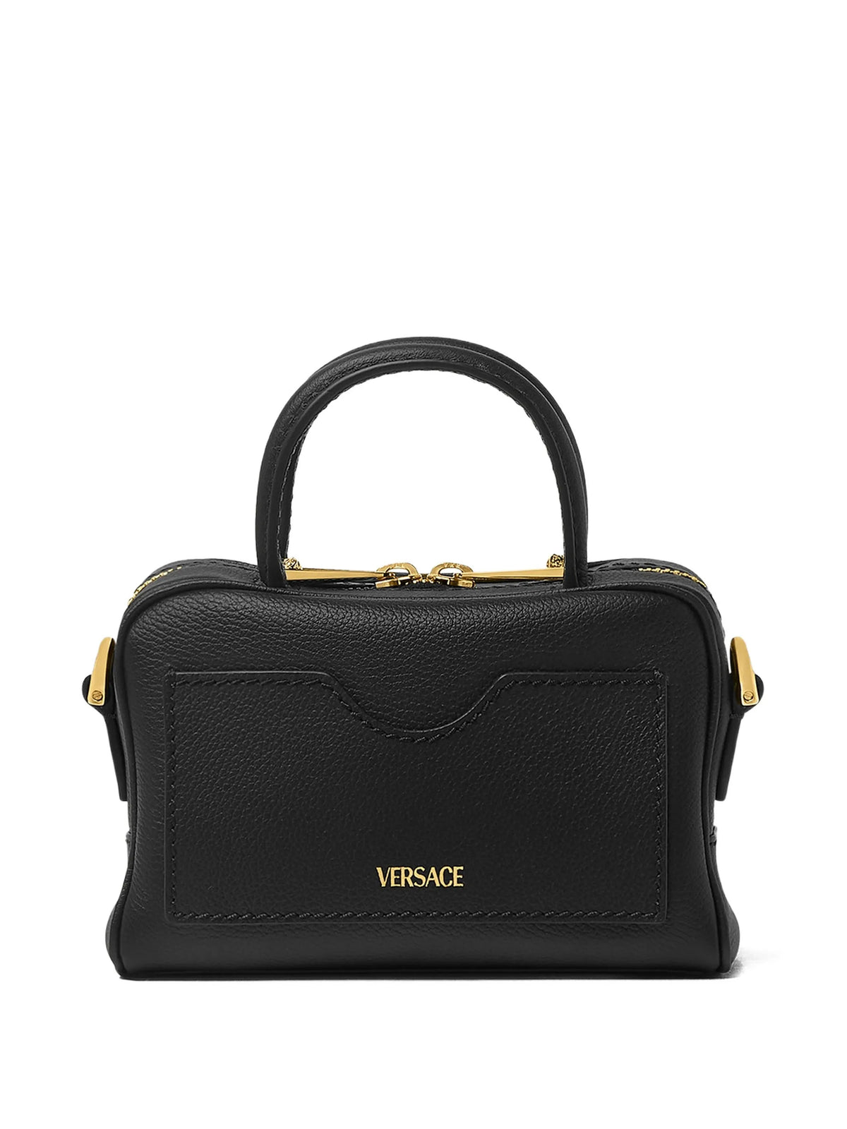 La Medusa Leather Mini Boston Bag