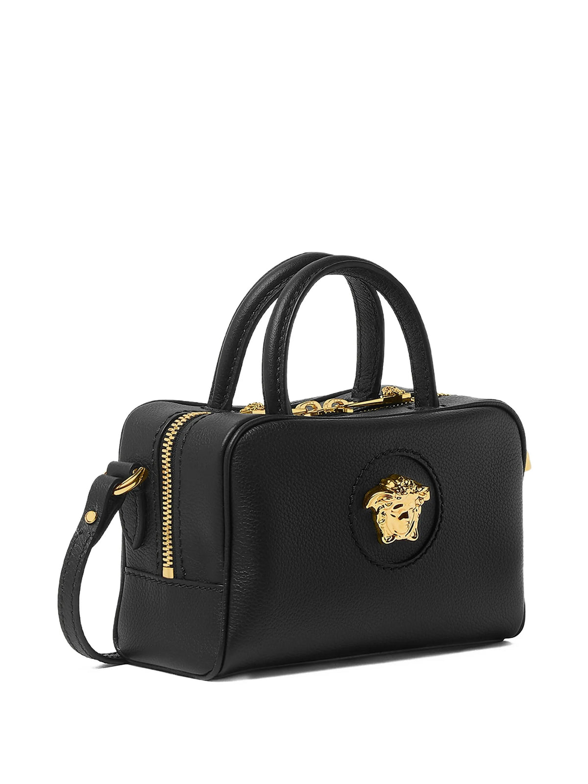 La Medusa Leather Mini Boston Bag