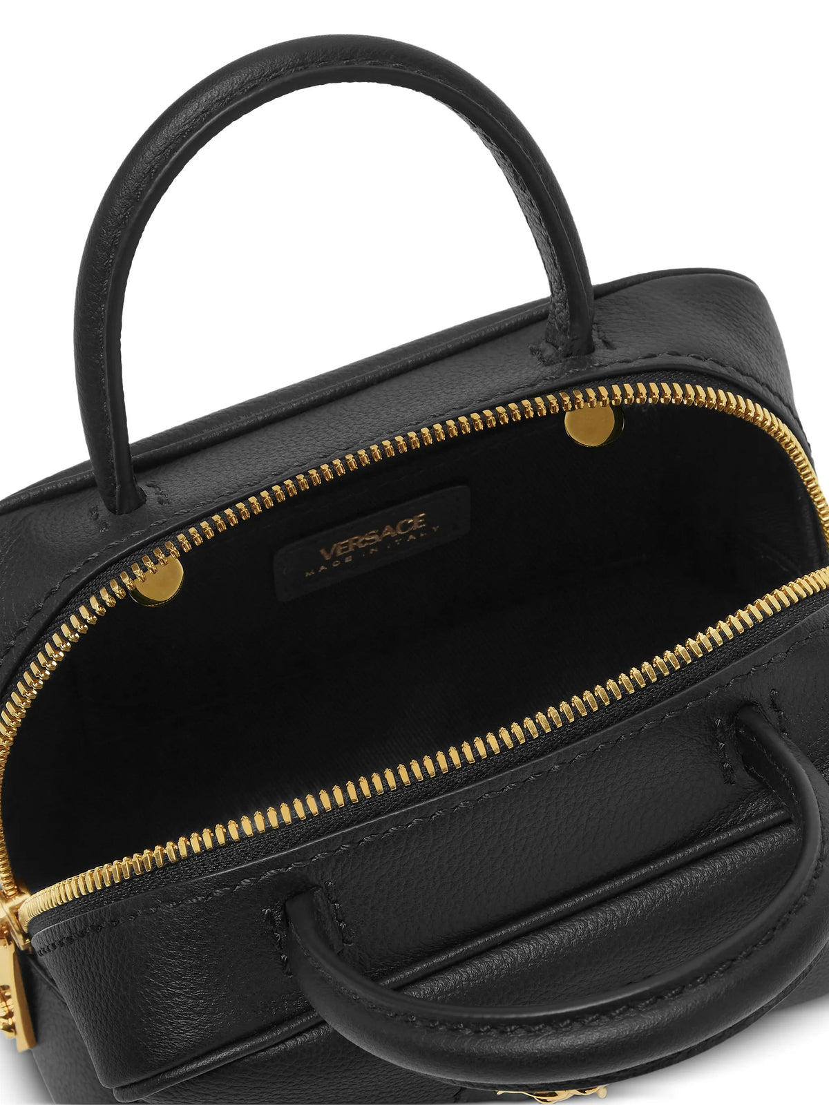 La Medusa Leather Mini Boston Bag