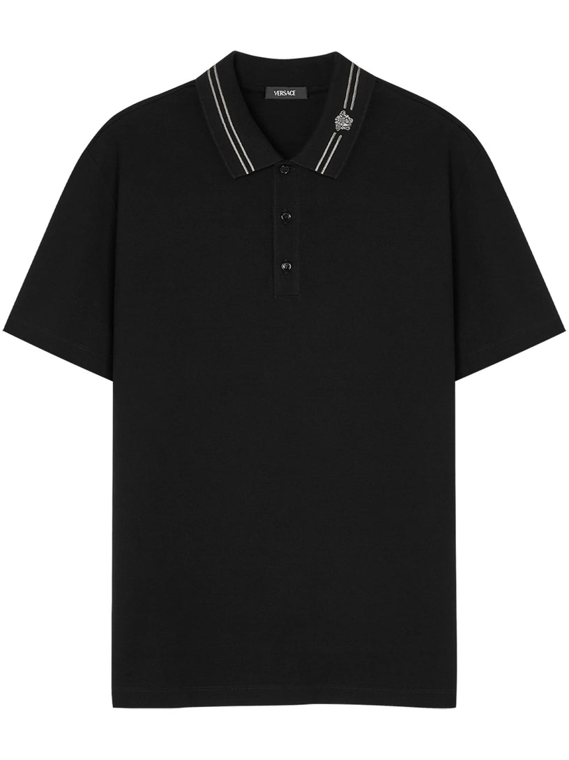 Embroidered Cotton Piqué Polo
