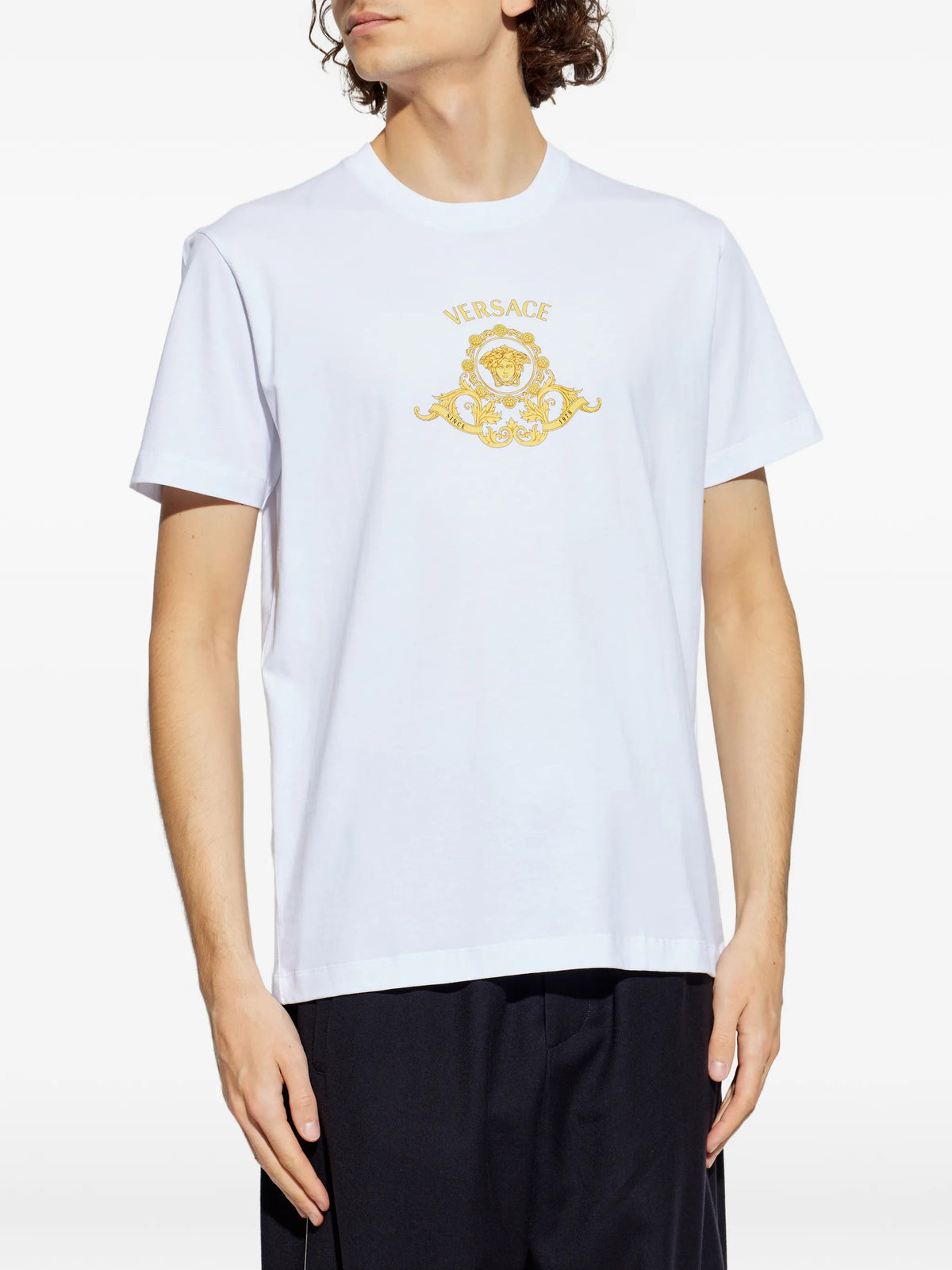 Printed Cotton-Jersey Slim T-Shirt
