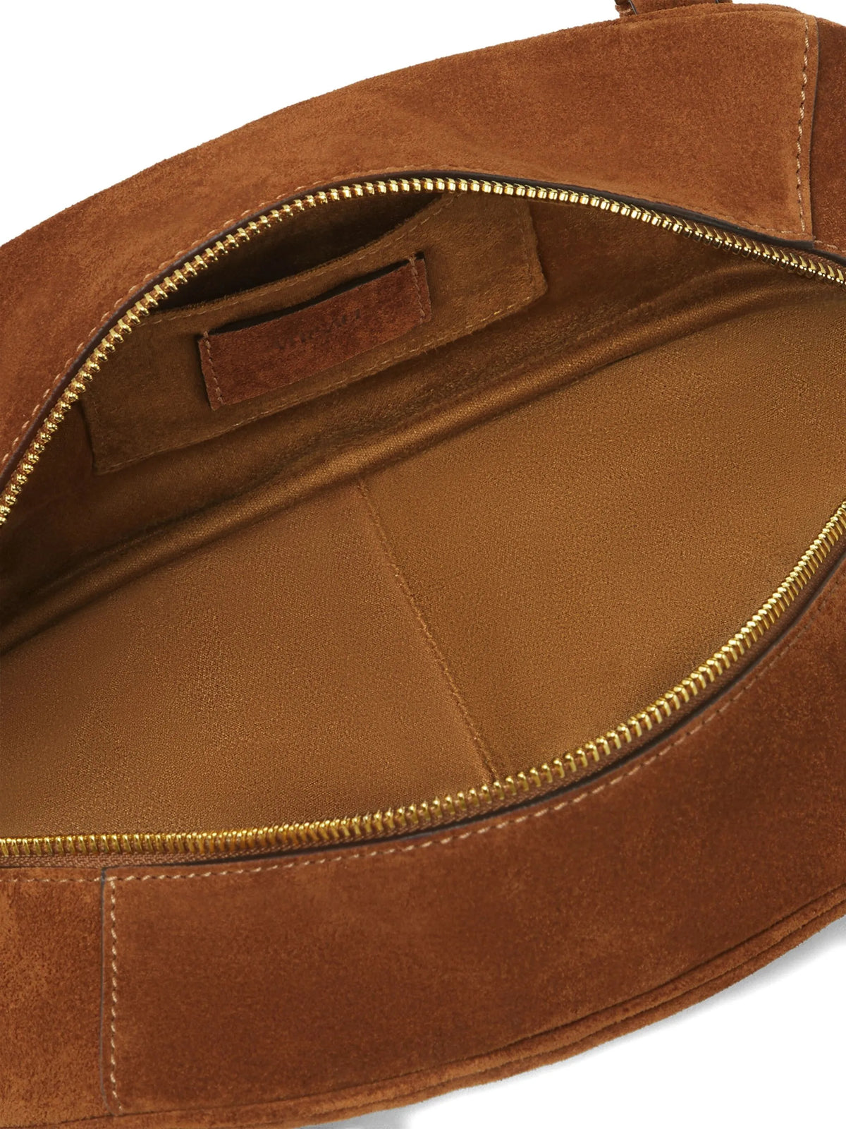 Versace Tag Suede Bowling Bag