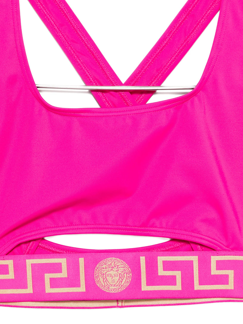 Bikini top with Greca border