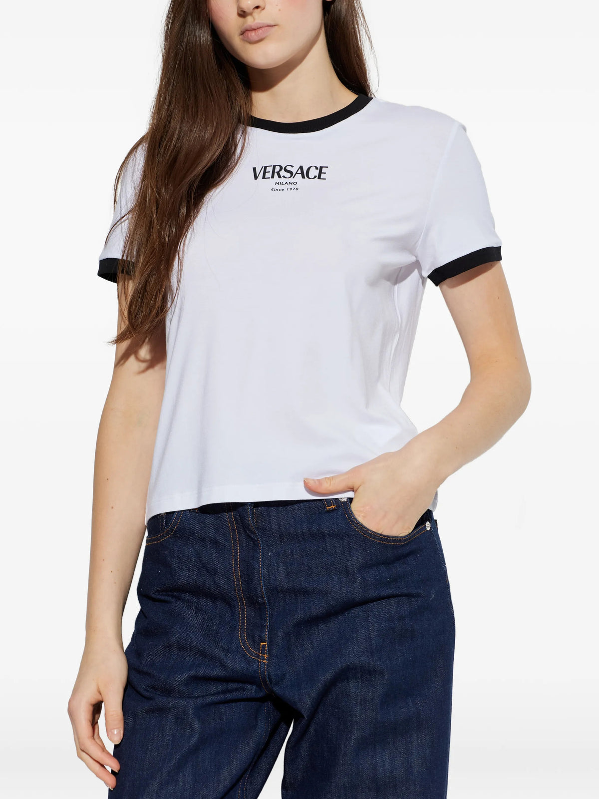 Stretch Viscose-Jersey T-Shirt