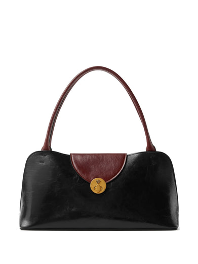 Vivian Leather East/West Shoulder Bag