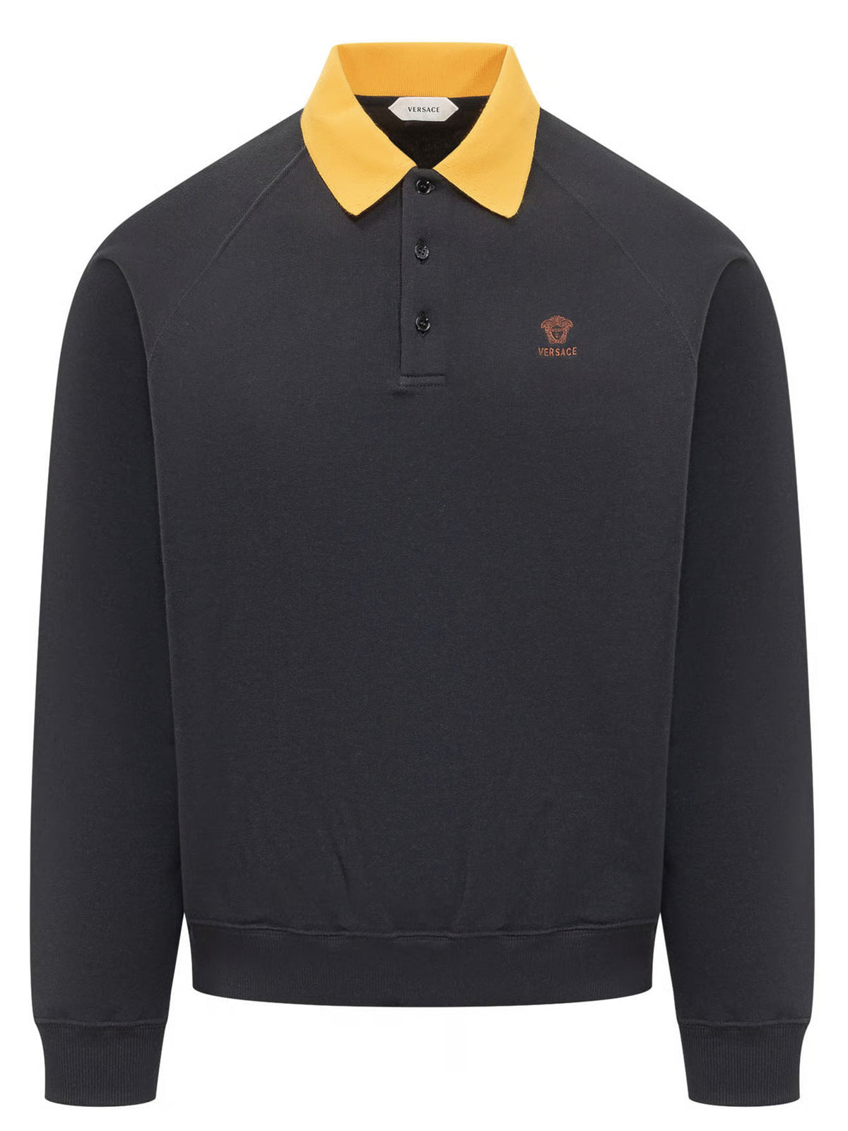 Felpa con colletto polo