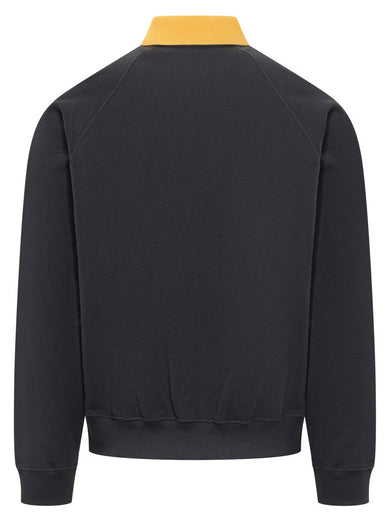 Felpa con colletto polo